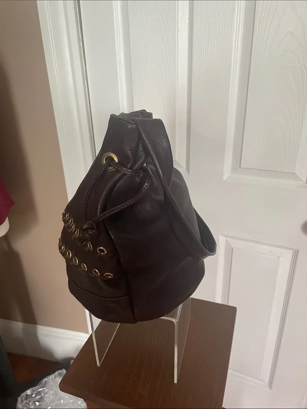 A Valentino Black Interior  Brown leather